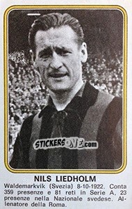 Sticker Nils Liedholm - Calciatori 1976-1977 - Panini