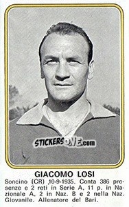 Sticker Giacomo Lobi - Calciatori 1976-1977 - Panini