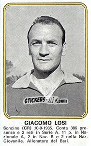 Figurina Giacomo Lobi - Calciatori 1976-1977 - Panini