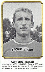 Cromo Alfredo Magni - Calciatori 1976-1977 - Panini