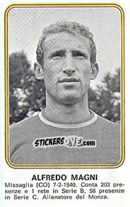 Sticker Alfredo Magni - Calciatori 1976-1977 n. 411 - Panini