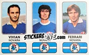 Sticker Alberto Vivian / Antonio Veschetti / Sergio Ferrari - Calciatori 1976-1977 - Panini