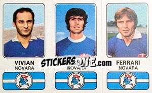 Sticker Alberto Vivian / Antonio Veschetti / Sergio Ferrari - Calciatori 1976-1977 n. 415 - Panini