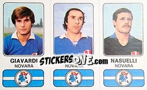 Figurina Giuseppe Giavardi / Giovanni Toschi / Giorgio Nasuelli - Calciatori 1976-1977 - Panini