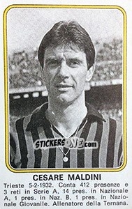 Sticker Cesare Maldini - Calciatori 1976-1977 n. 419 - Panini
