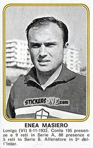 Figurina Enea Masiero - Calciatori 1976-1977 - Panini