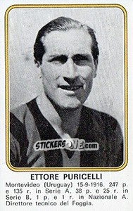 Sticker Ettore Puricelli - Calciatori 1976-1977 - Panini