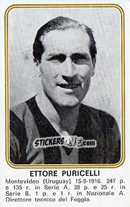 Sticker Ettore Puricelli - Calciatori 1976-1977 n. 481 - Panini