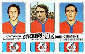 Sticker Otello Catania / Franco Colomba / Francesco Chimenti - Calciatori 1976-1977 - Panini