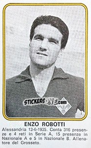 Sticker Enzo Robotti - Calciatori 1976-1977 - Panini