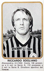 Sticker Riccardo Sogliano - Calciatori 1976-1977 n. 511 - Panini