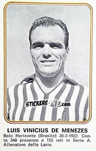 Sticker Luis Vinicius De Menezes - Calciatori 1976-1977 - Panini