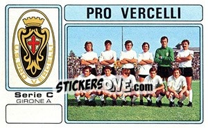 Sticker Pro Vercelli - Calciatori 1976-1977 - Panini