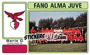 Sticker Fano Alma Juve - Calciatori 1976-1977 - Panini