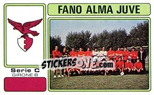 Sticker Fano Alma Juve - Calciatori 1976-1977 n. 555 - Panini