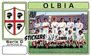 Sticker Olbia - Calciatori 1976-1977 - Panini