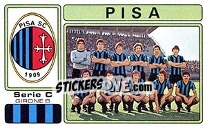 Sticker Pisa - Calciatori 1976-1977 - Panini