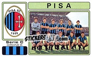 Sticker Pisa - Calciatori 1976-1977 n. 563 - Panini