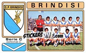 Sticker Brindisi - Calciatori 1976-1977 - Panini