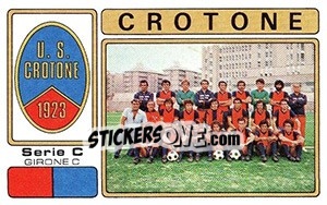 Figurina Crotone - Calciatori 1976-1977 - Panini