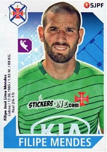 Sticker Filipe Mendes - Futebol 2017-2018 - Panini