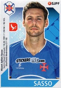 Cromo Sasso - Futebol 2017-2018 - Panini