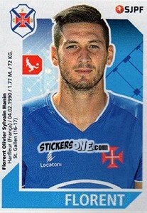 Sticker Florent - Futebol 2017-2018 n. 42 - Panini