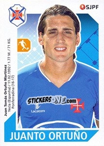 Sticker Juanto Ortuño - Futebol 2017-2018 - Panini