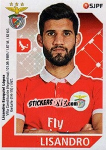 Sticker Lisandro López - Futebol 2017-2018 - Panini
