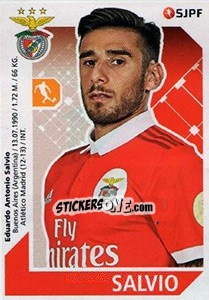 Sticker Salvio - Futebol 2017-2018 n. 65 - Panini