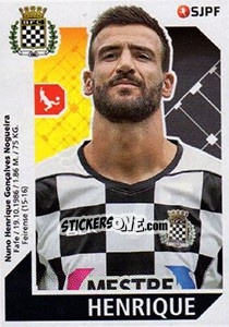 Figurina Henrique - Futebol 2017-2018 - Panini