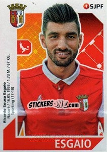 Sticker Esgaio - Futebol 2017-2018 - Panini