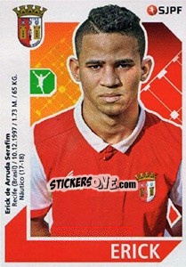 Sticker Erick - Futebol 2017-2018 n. 102 - Panini