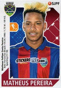 Sticker Matheus Pereira - Futebol 2017-2018 - Panini