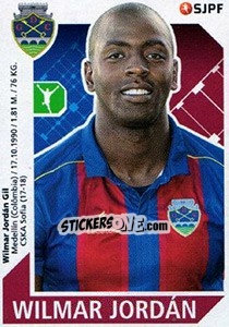 Sticker Wilmar Jordán - Futebol 2017-2018 - Panini