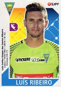 Sticker Luís Ribeiro - Futebol 2017-2018 - Panini