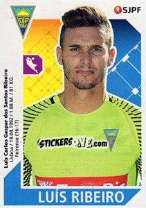Sticker Luís Ribeiro - Futebol 2017-2018 n. 122 - Panini