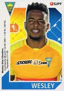 Sticker Wesley - Futebol 2017-2018 n. 129 - Panini