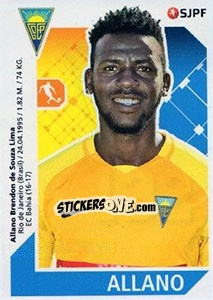 Sticker Allano - Futebol 2017-2018 n. 132 - Panini