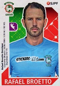 Sticker Rafael Broetto - Futebol 2017-2018 n. 156 - Panini