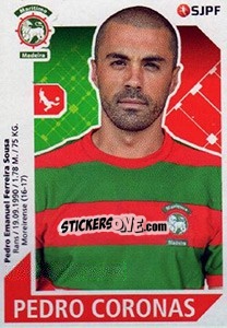 Sticker Pedro Coronas - Futebol 2017-2018 n. 158 - Panini