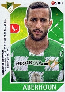 Sticker Aberhoun - Futebol 2017-2018 - Panini