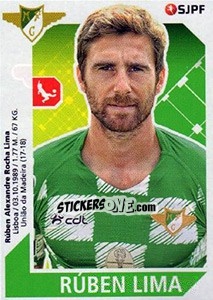 Sticker Rubén Lima - Futebol 2017-2018 n. 179 - Panini