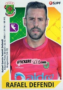 Sticker Rafael Defendi - Futebol 2017-2018 n. 189 - Panini