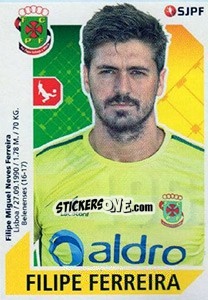 Sticker Filipe Ferreira - Futebol 2017-2018 - Panini
