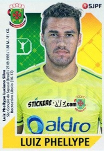 Sticker Luiz Phellype - Futebol 2017-2018 n. 204 - Panini