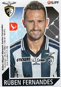 Sticker Ruben Fernandes - Futebol 2017-2018 n. 210 - Panini
