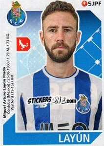 Sticker Miguel Layún - Futebol 2017-2018 n. 229 - Panini