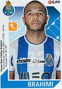 Sticker Yacine Brahimi - Futebol 2017-2018 - Panini