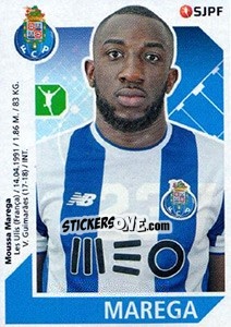 Sticker Moussa Marega - Futebol 2017-2018 - Panini